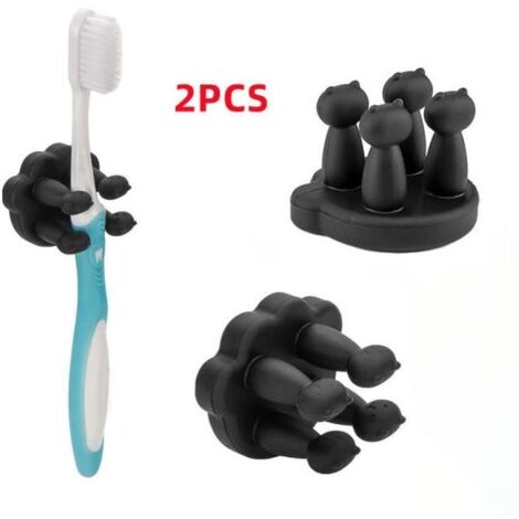Porte-Brosse à Dents - Non spécifié - Silicone - Noir - 4.13.2 CM - Accessoires de salle de bain (1/4)