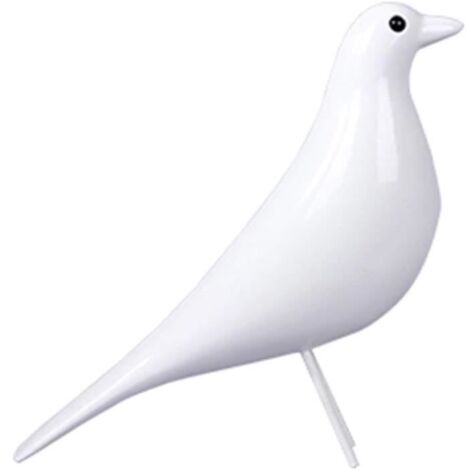 Figurine Statue - Manualidades Caseras - Pigeon Oiseau - Résine - Blanc - 24.5x8.5x22cm (1/4)