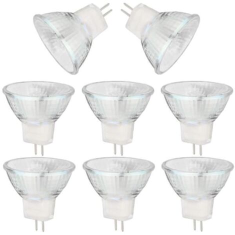Ampoule halogène MR11 - 20W - GU4 - Blanc chaud - Paquet de 8 (1/4)