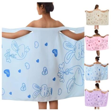 Serviette de Bain - GÉNÉRIQUE - Microfibre - Douceur - Séchage Rapide - Taille Unique (1/4)