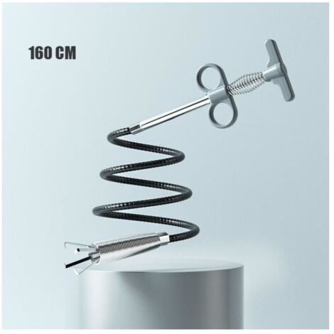 Déboucheur de drain 160mm pour salle de bain outil de nettoyage de drain de cheveux évier outil de déblocage accessoires de cuisine (1/4)