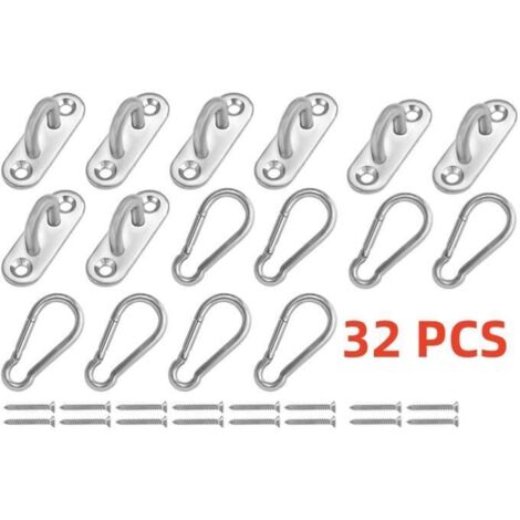 Plaque Oeillet - Belle Vous - M5 - Acier Inoxydable 304 - Lot de 16 - Résistant à la Corrosion (1/4)
