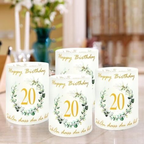 Abat-jour de bougie - Européen - 5 pièces - PVC - Décoration anniversaire - Enfant