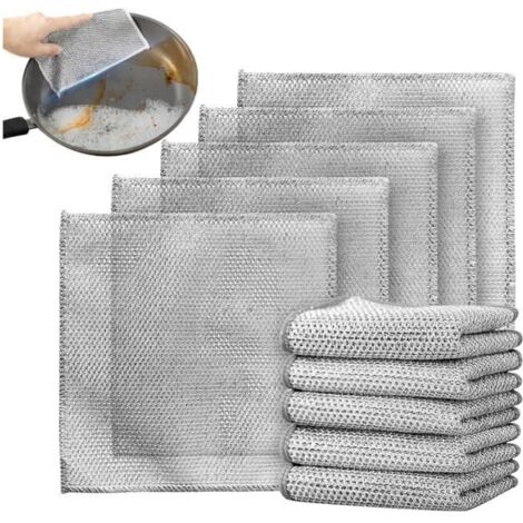 Torchon Multifonctionnel - Non spécifié - 20x20 cm - Anti-rayures - Fil Métallique - Cuisine (1/4)