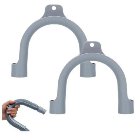 Coudes de fixation universels - Universel - Lot de 2 - Plastique - Hauteur 128 mm - Diamètre 20-26 mm (1/4)