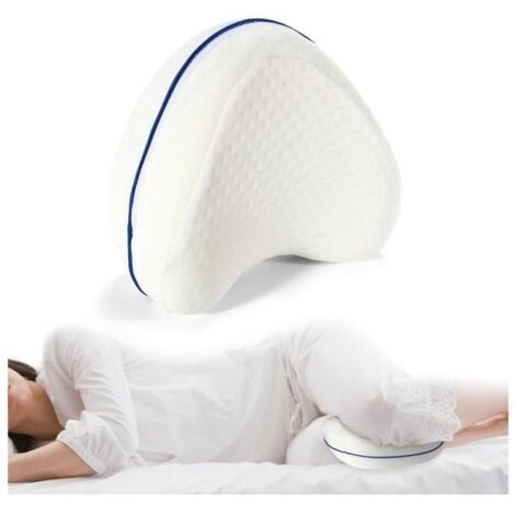 Coussins Relève-Jambes, Ergonomique Coussin Entre Jambes pour Dormir, Oreiller Jambes en Mousse Mémoire de Forme, Coussin pour (1/4)