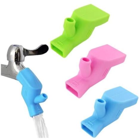 3 Pcs Extension Robinet Enfant, Silicone De Qualité Alimentaire Pour Enfants Prolongateur Robinet Pour BéBé Rallonges De Robinet En (1/4)