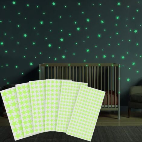 Stickers Muraux - Non spécifié - 514 Étoiles Phosphorescentes - 4 Tailles - Enfant - Décoration Murale (1/4)