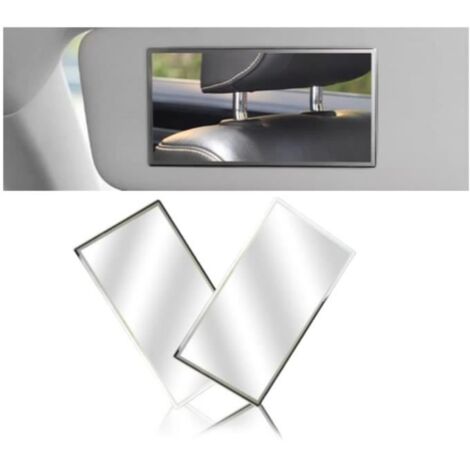 Miroir de Maquillage de Voiture - Marque - Modèle - Pare-Soleil - Courtoisie - 15x8cm (1/4)