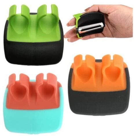 Éplucheur - Palm Fruits - Doigt Éplucheur - Acier inoxydable - Caoutchouc - Design contemporain (1/4)