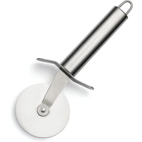 Roulette à Pizza - Inox - 19 x 6.5 cm - Découpe facile - Rangement pratique - Résistante à la rouille (1/4)