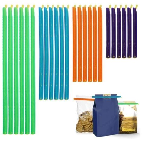 Clip Pince de Fermeture - Non Toxic - 24 Pièces - Réutilisable - Pour Aliments - Stockage Sacs Congélation (1/4)