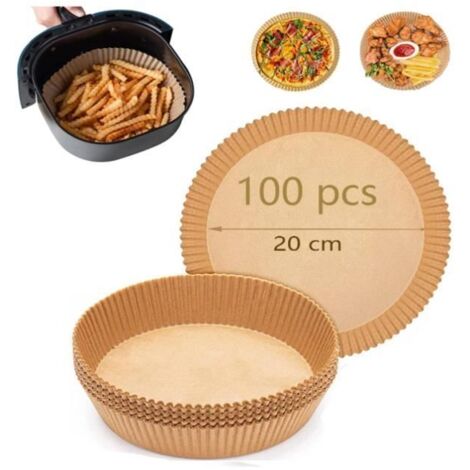 Papier de cuisson - Non spécifié - 20cm - 100pcs - Sulfurisé - Friteuse à air (1/4)