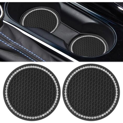 Dessous de Verre - Non spécifié - Lot de 2 - Antidérapants - 7 cm - Silicone Noir (1/4)