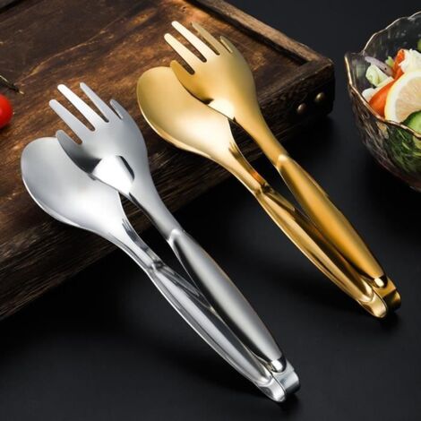 Ustensiles de cuisine - Inox - Pinces alimentaires - Antidérapantes - Polyvalentes - Faciles à nettoyer (1/4)