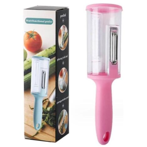 Éplucheur de légumes et de fruits - MARQUE - Modèle - Acier inoxydable - Réservoir intégré - Grattoir à écailles (1/4)