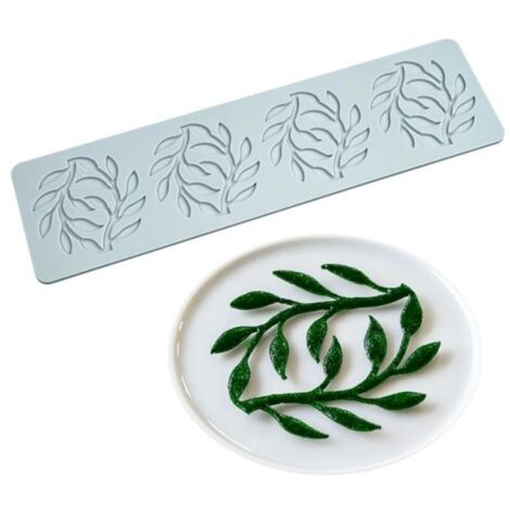 Moules en silicone - Non spécifié - Feuille - Antiadhésif - Flexible - 27 x 7,3 x 0,3 cm (1/4)