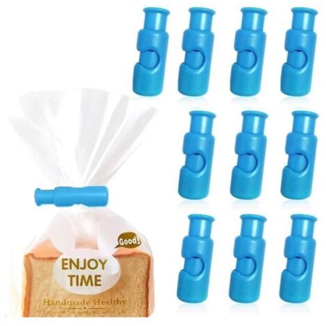 Pince à Sachet Alimentaire - Non spécifié - 10pcs - Plastique ABS - Réutilisables - Étanchéité efficace (1/4)