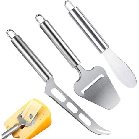 Couteaux à fromage - Non spécifié - Ensemble de 3 pièces - Acier inoxydable - Ergonomique - Multifonctionnel (1/4)