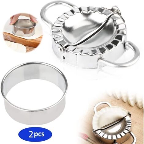 Moule à Ravioli - Inox - 7.5cm - Durable - Facile à utiliser - Pour Cuisine et Pâtisserie (1/4)