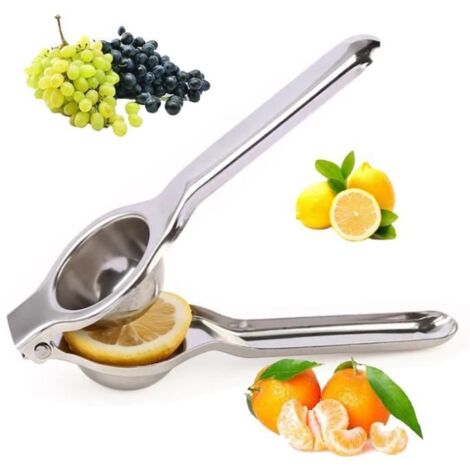 Presse-agrume manuel,Presse Citron portable en Acier Inoxydable,pour Lime,Voyage,Jus d' (1/4)