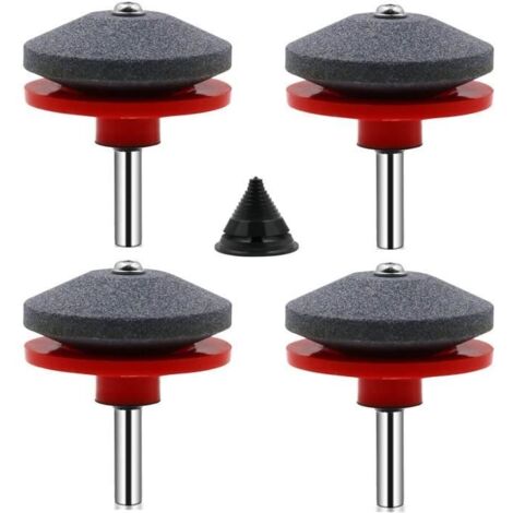 Affûteur de lame,Affuteur Lame Tondeuse Gazon Universel Aiguiseur de Tondeuse Accessoires,avec 1Pcs Kit D'équilibrage de Lame (1/4)