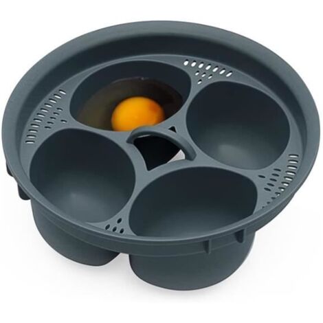 Cuiseur à œufs - Cuit Oeuf - 4 œufs - Silicone - Compatible TM6/TM5/TM31 - Pratique et sain (1/4)
