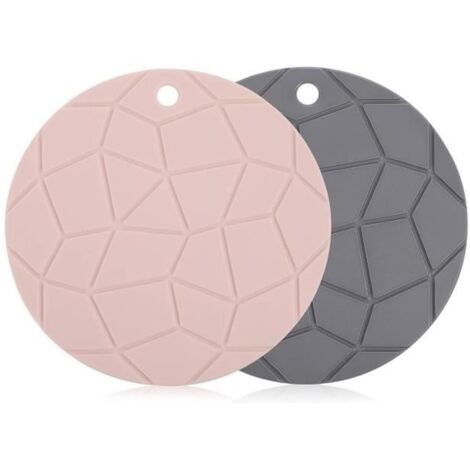 Dessous de Plat - Silicone - Lot de 2 - Résistant à la Chaleur jusqu'à 230°C - Antidérapant - Facile à Nettoyer (1/4)