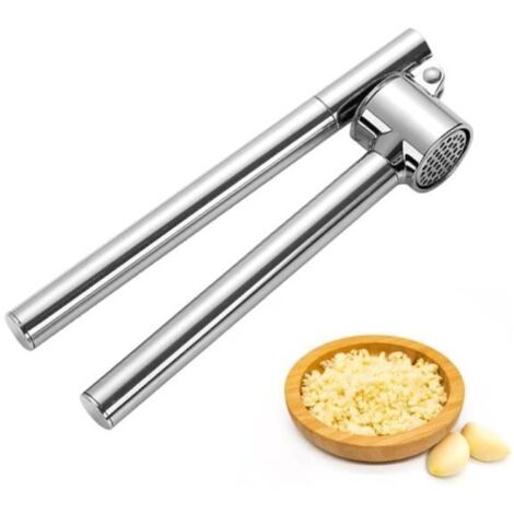Presse Ail Inox Professionnel,Presse-Ail Manuel, Ecrase Ail Pressoir,Presse Ail Multifonctionnel,Écrasé Ail Inox,Facile Presser - (1/4)