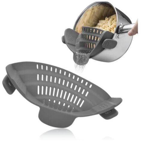 Passoire - Cuisine - Silicone - Adaptée à toutes casseroles - Facile à nettoyer - Durable (1/4)