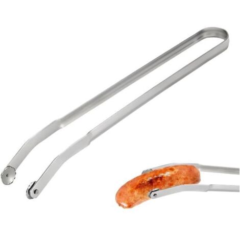Pince à barbecue - yd - 38 cm - Acier inoxydable - Design contemporain - Pince à saucisses (1/4)
