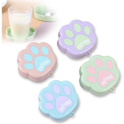 Tasse pliante - Non spécifié - 4 pcs - Matériau PP - Couleurs variées - Design créatif (1/4)