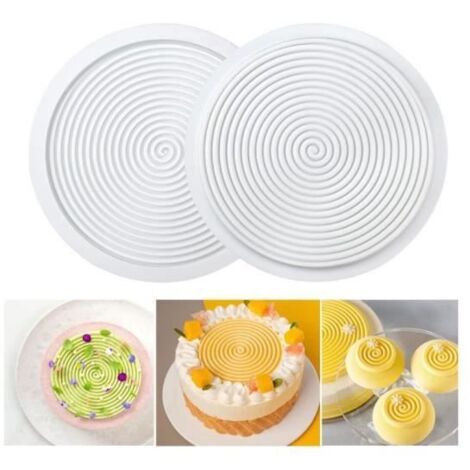 2pcs Moule Silicone Spirale Moustique,8 Pouces,Moule Silicone Patisserie Spirale,moules à Forme SpéCifique,Pour GâTeaux à éTages (1/4)