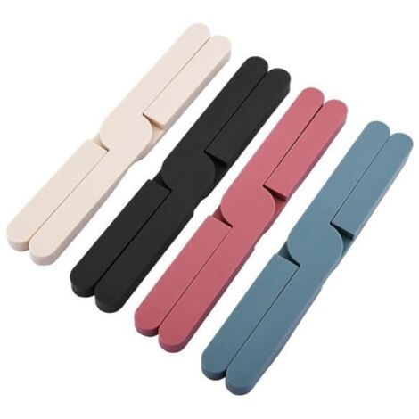 Tapis Pliables en Silicone - Cuisine - Antidérapants - Résistants à la Chaleur - 4 Pcs - Blanc (1/4)