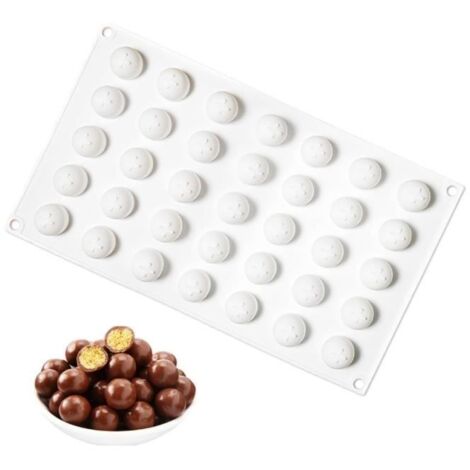 Moule en Silicone - Non spécifié - Sphère - 35 Cavités de 2cm - Antiadhésif - Compatible Lave-Vaisselle (1/4)