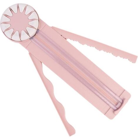 Coupe-papier multifonctionnel - Artisanat - 12 en 1 - Plastique - 46,8x12,3x3,2 cm - Facile à utiliser (1/4)