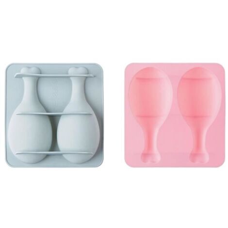 Moule à pâtisserie - Silicone - 2 pièces - Forme cuisse de poulet - Rose - Antiadhésif (1/4)
