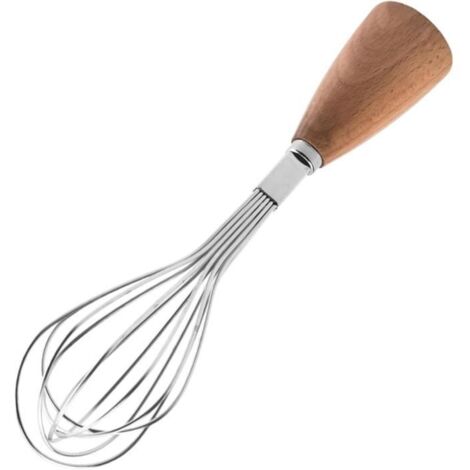 Fouet vertical - Inox - Mini-fouet - Poignée antidérapante - Compatible lave-vaisselle - Facile à nettoyer (1/4)