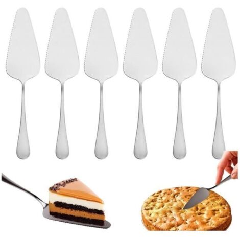 Pelle à Tarte - Inox - Lot de 6 - 23 cm - Antirouille - Facile à nettoyer (1/4)