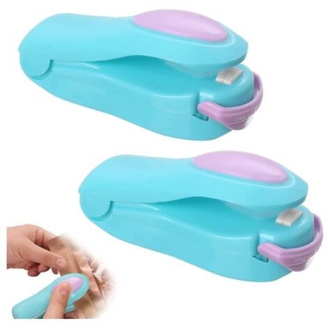 Mini Soudeuse Sac Plastique,Scelleuse Sac Plastique Portable,Mini Thermoscelleuse pour le Stockage des Aliments,Thermoscellage (1/4)