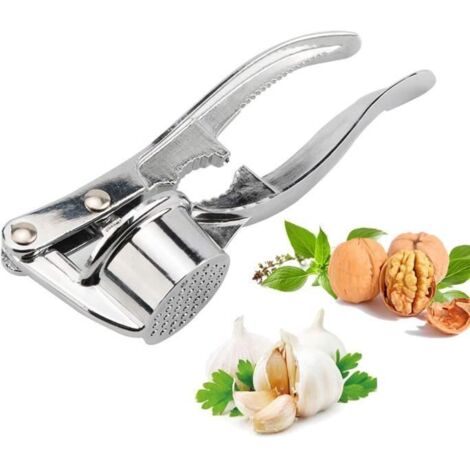 Presse Ail, Concasseur à ail, Garlic Press, Manuelle d'ail d'acierinoxydable de Presse d'ail, Inoxydable Presse-Fruits Manuelle (1/4)