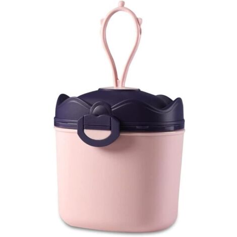 Boîte Doseuse à Poudre de Lait 500ml Boîte de lait Portable avec Compartiment Cuillère Couvercle Hermétique Conteneur Distributeur. (1/2)