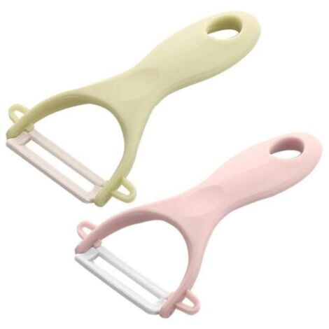 Éplucheur de légumes - Cuisine - Lame en céramique - Couleur rose nordique - Compatible lave-vaisselle (1/4)