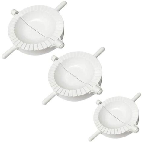 Lot de 3 moules à raviolis chinois manuels pour raviolis et pâtisseries Gyoza Empanada (1/4)