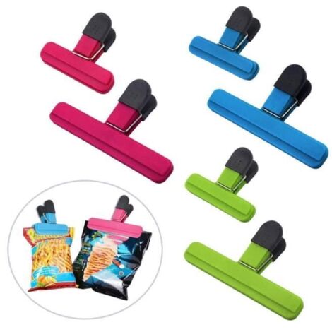 Pinces d'étanchéité - Non spécifié - 6 pièces - Poignées antidérapantes - Multi-usages - Couleurs assorties (1/4)