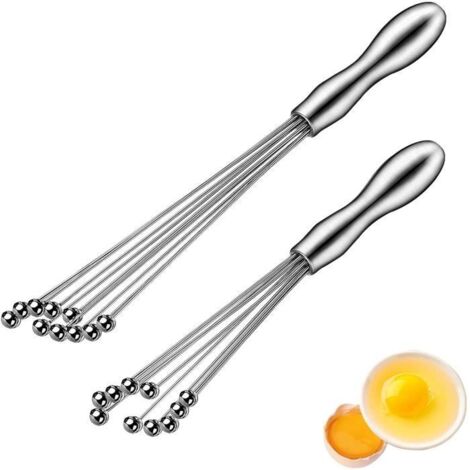 Fouet Cuisine - Inoxydable - 2pcs - 4.525cm et 430cm - Résistant à la chaleur - Pratique (1/4)