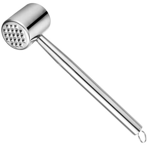 Attendrisseur de ViandeViande Attendrisseur Marteau Double Face Robuste Maillet de Viande Hachoir à Viande Acier Inoxydable p 108 (1/4)