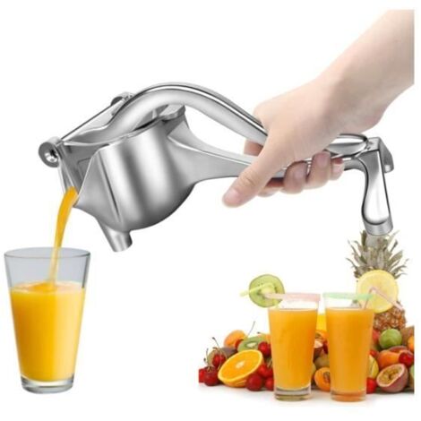 Presse Agrumes - Haute Qualité - Acier Inoxydable - Poignée Ergonomique - Design Portable - Facile à Utiliser (1/4)