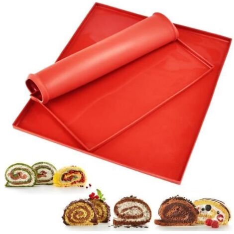 Tapis de cuisson en silicone - Non spécifié - 2PCS - Antiadhésif - 30,5 x 25,8 cm - Qualité alimentaire (1/4)