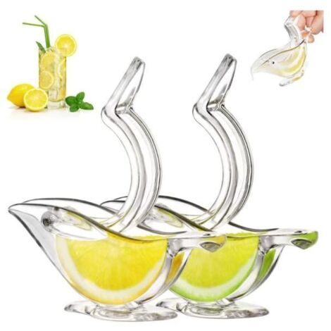 2PCS Presse Citron Individuel Design Deluxe, Presse-Citron Presse-Agrumes Manuel Presse à Main Vaisselle en Acrylique Vaisselle de (1/4)